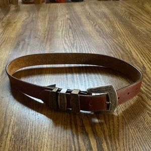 Brighton leather belt. Silver accents